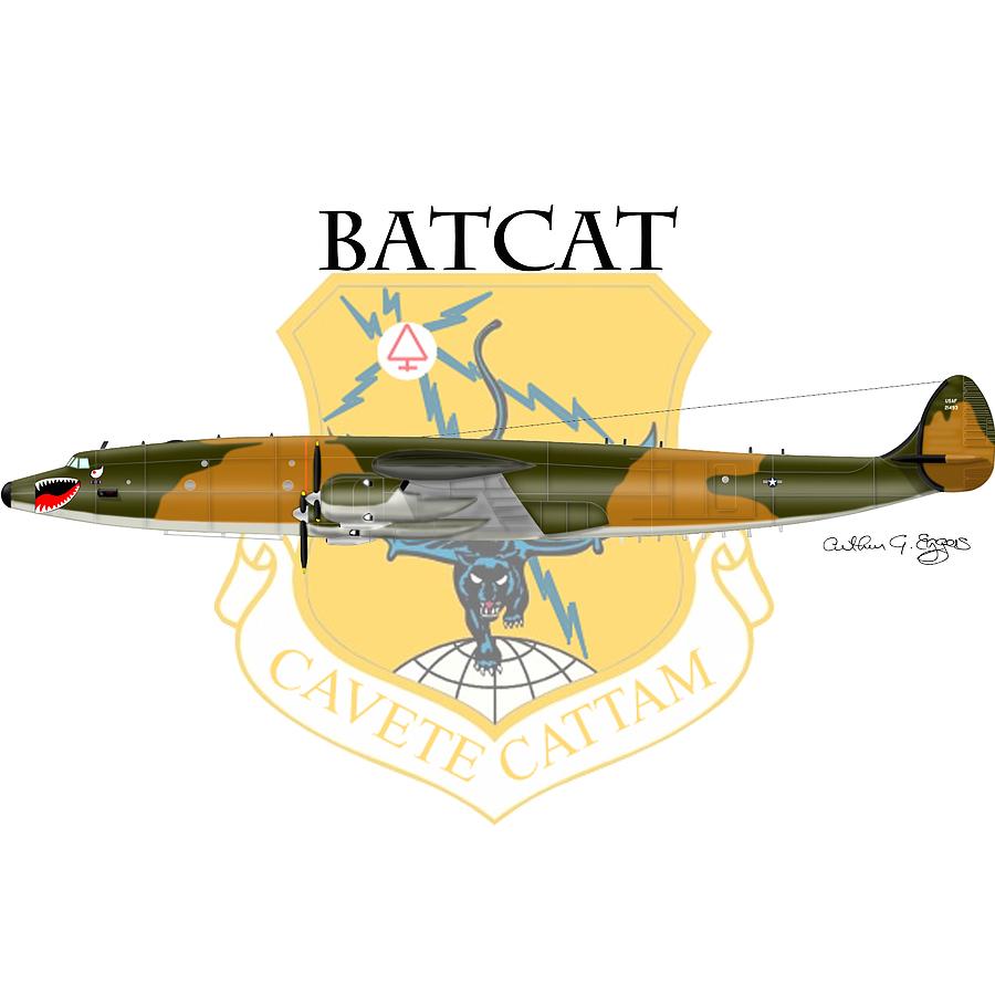 EC-121R BatCat 6721498 #1 Digital Art by Arthur Eggers