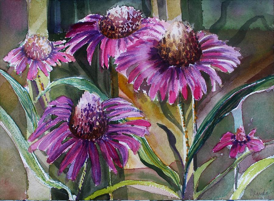 Echinacea #2 Painting by Mindy Newman