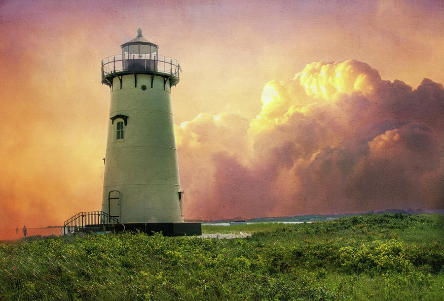 Edgartown Lighthouse Digital Art by Terry Davis