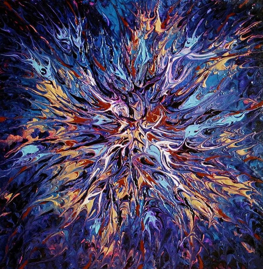 Abstract Painting - Edge of the Universe #1 by Pat Purdy