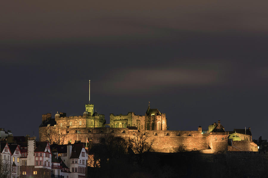 Edinburgh Castle at Night #1 Photograph by Veli Bariskan