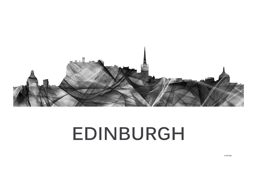 Edinburgh Scotland Skyline #1 Digital Art by Marlene Watson