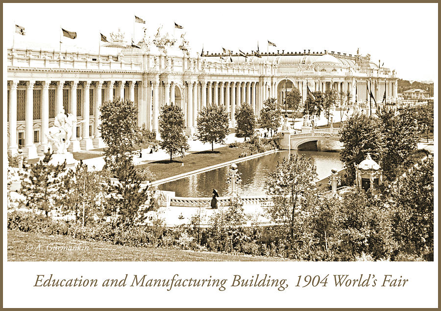 Education and Manufacturing Buildings, 1904 Worlds Fair #1 Photograph by A Macarthur Gurmankin