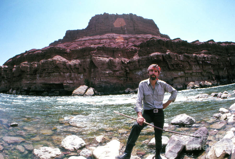 Canyonlands National Park Photograph - Edward Abbey by the Colorado River by The Harrington Collection
