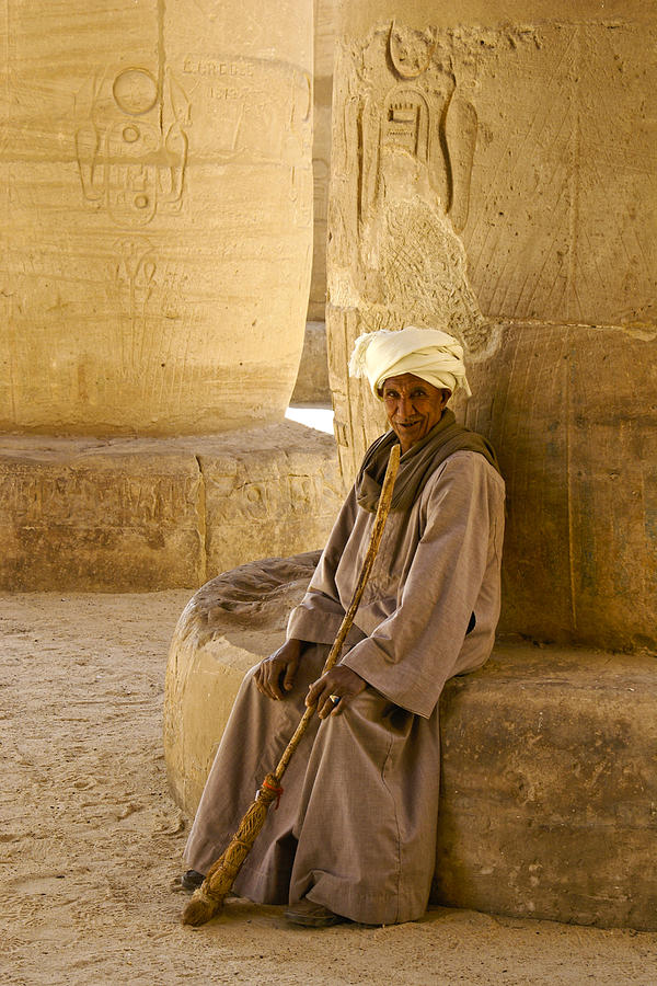 Egypt Photograph - Egyptian Caretaker #1 by Michele Burgess