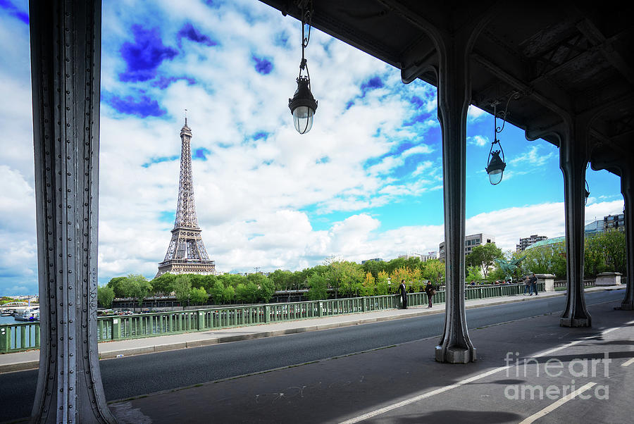 Eiffel Tour with old Bridge Photograph by Anastasy Yarmolovich