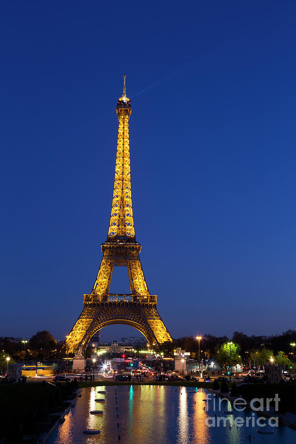  Eiffel  Tower  in evening Paris France Europe  Photograph 