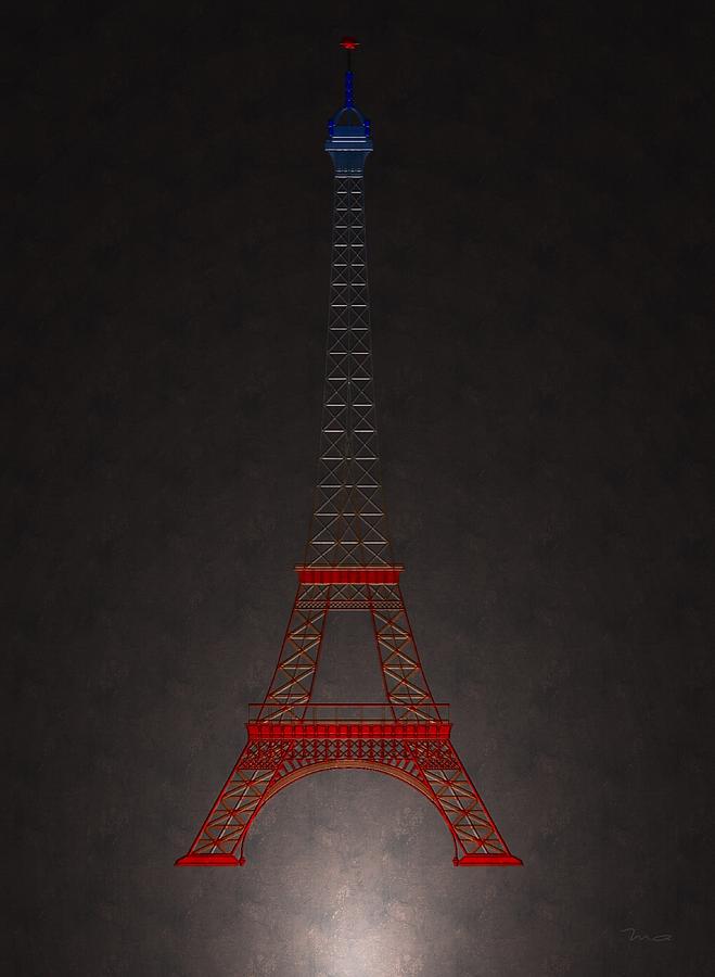 Eiffel Tower #1 Digital Art by Mark Taylor