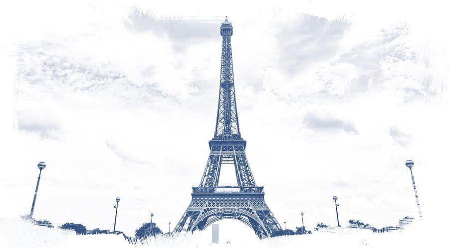 Eiffel Tower Paris 1  #2 Digital Art by Jean Francois Gil