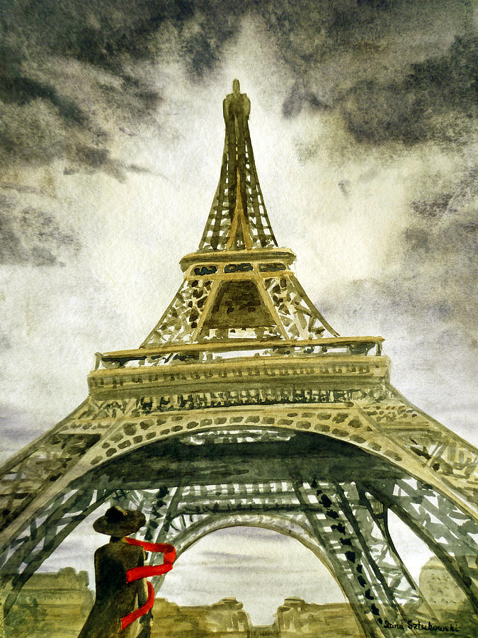 Eiffel Tower Paris #2 Painting by Irina Sztukowski