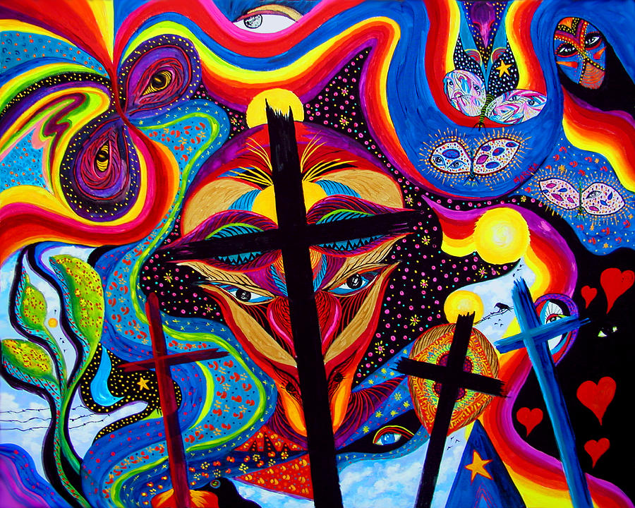 Crosses To Bear Painting by Marina Petro