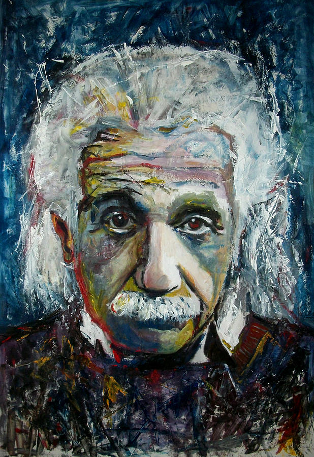 Albert Einstein Painting - Einstein #2 by Marcelo Neira
