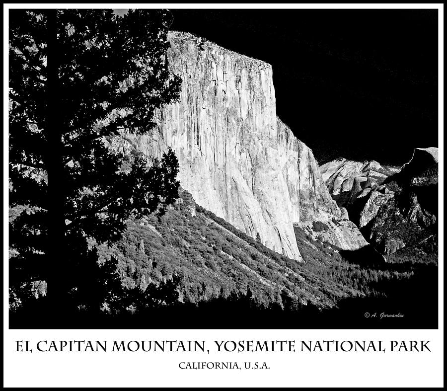 El Capitain Mountain, Yosemite National Park, California #1 Photograph by A Macarthur Gurmankin