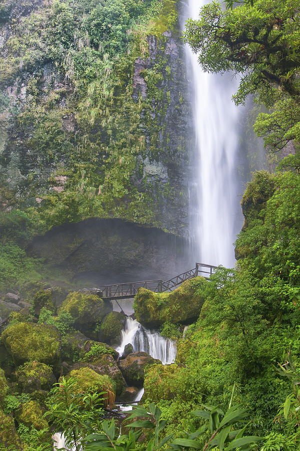 El Charro Waterfalls, Ecuador #1 Photograph by Robert McKinstry