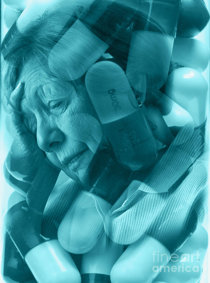 Elderly Drug Use #1 Photograph by George Mattei