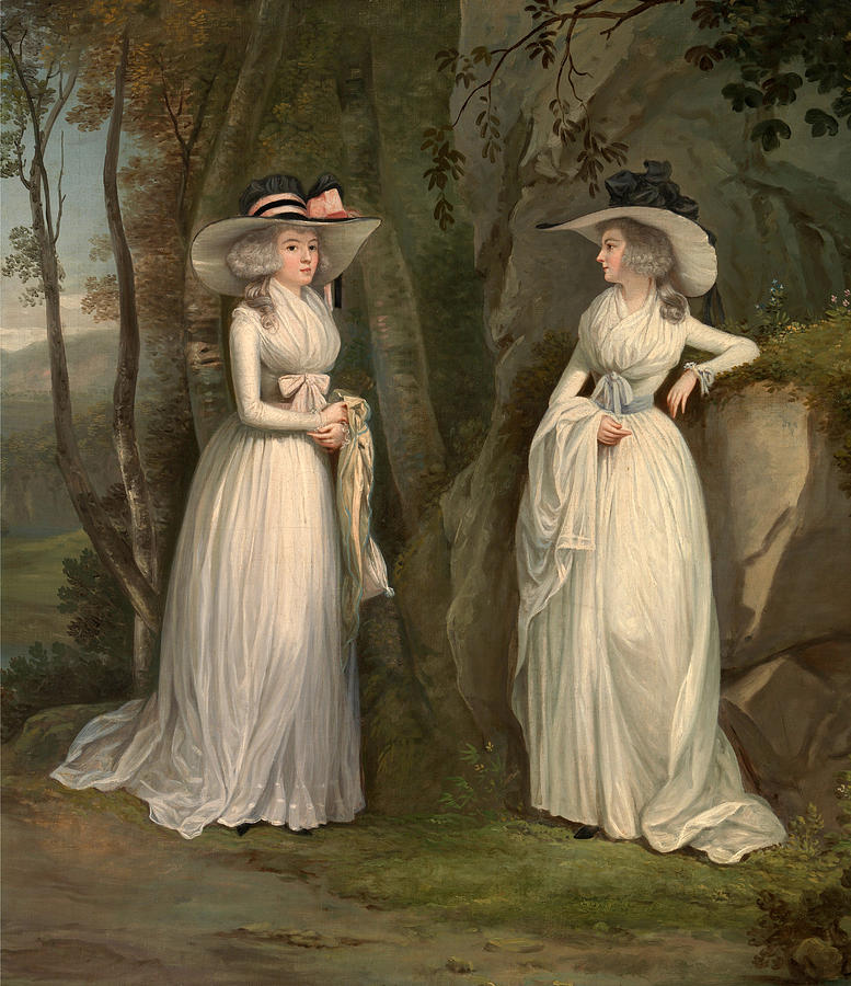 Eleanor and Margaret Ross #3 Painting by Alexander Nasmyth