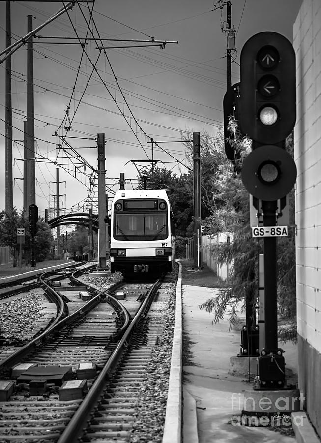 Electric Commuter Train in BW Photograph by Imagery by Charly