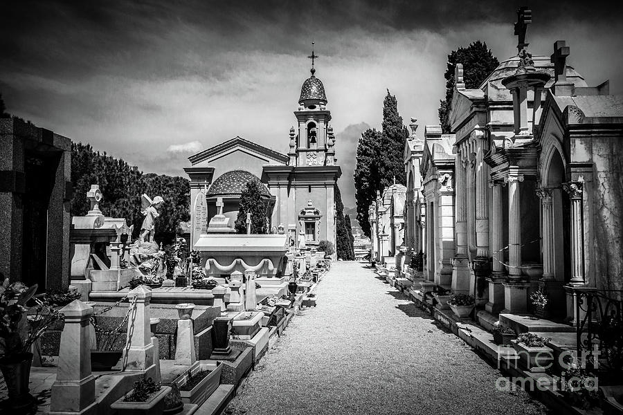 Elegant Gravesites on Castle Hill in Nice, France #1 Photograph by Liesl Walsh