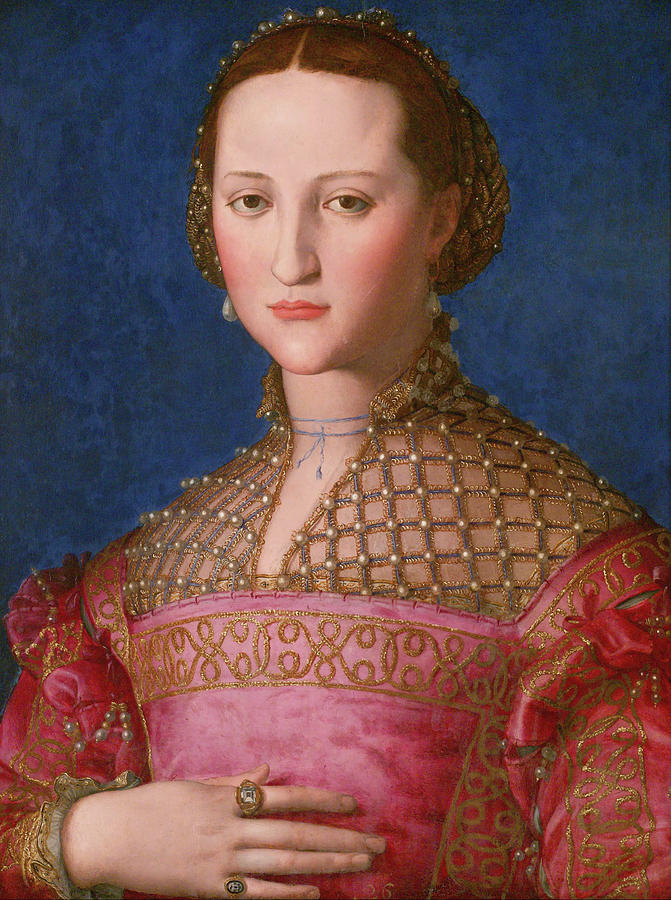 Agnolo Bronzino Painting - Eleonora of Toledo #1 by Bronzino