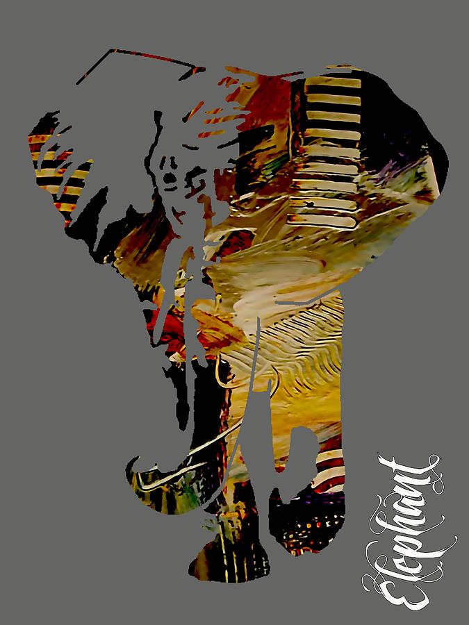 Elephant Collection #16 Mixed Media by Marvin Blaine
