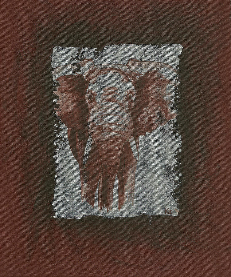 Elephant Painting by Konni Jensen