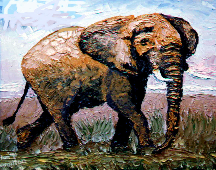 Elephant #1 Painting by Stan Hamilton