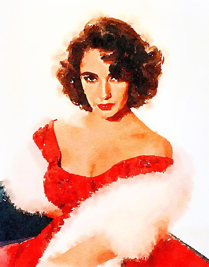 Hollywood Painting - Elizabeth Taylor #1 by Esoterica Art Agency