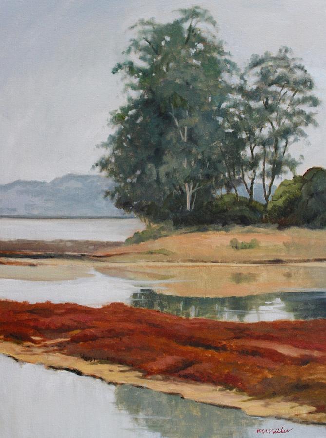 Landscape Painting - Elkhorn Slough #1 by Maralyn Miller