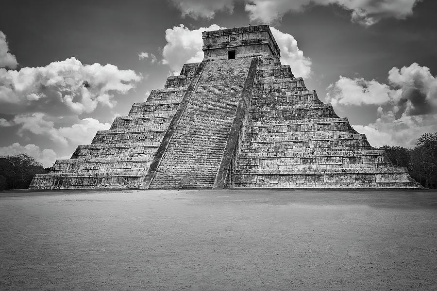 Mayan Photograph - Ell Castillo #1 by Peter Lakomy