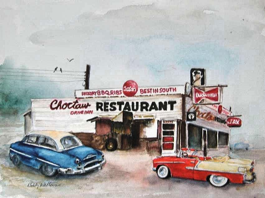 Elvis has left the building. #1 Painting by Bobby Walters