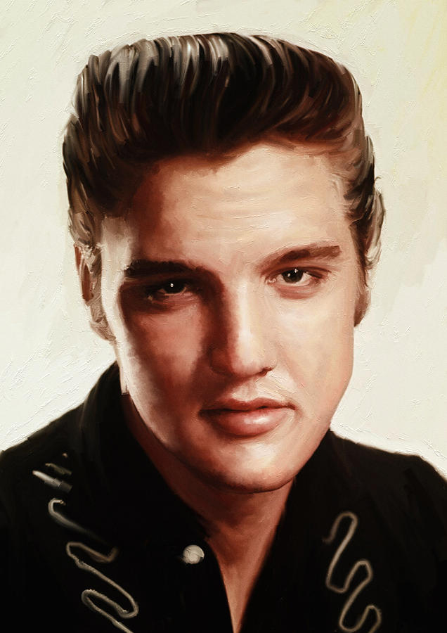 Rock And Roll Painting - Elvis Presley #1 by Blackzneo