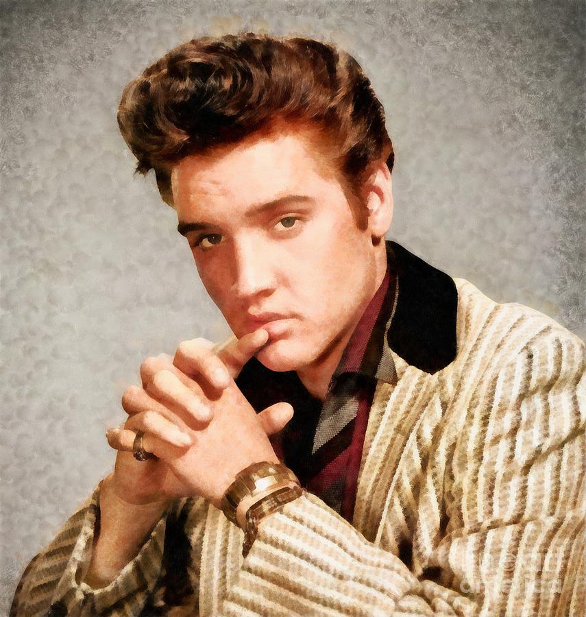 Elvis Presley By John Springfield Painting