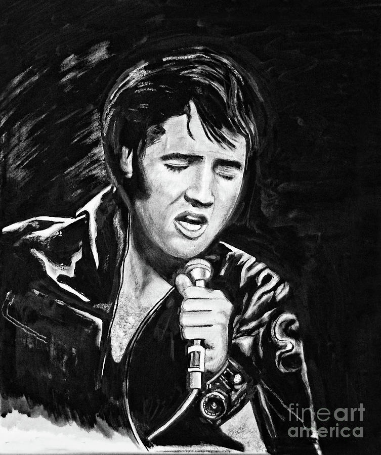 Elvis Presley  #1 Painting by Doc Braham