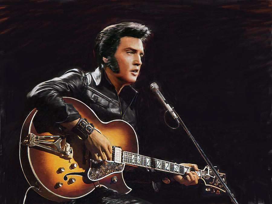 Elvis Presley Painting - Elvis Presley by Dominique Amendola