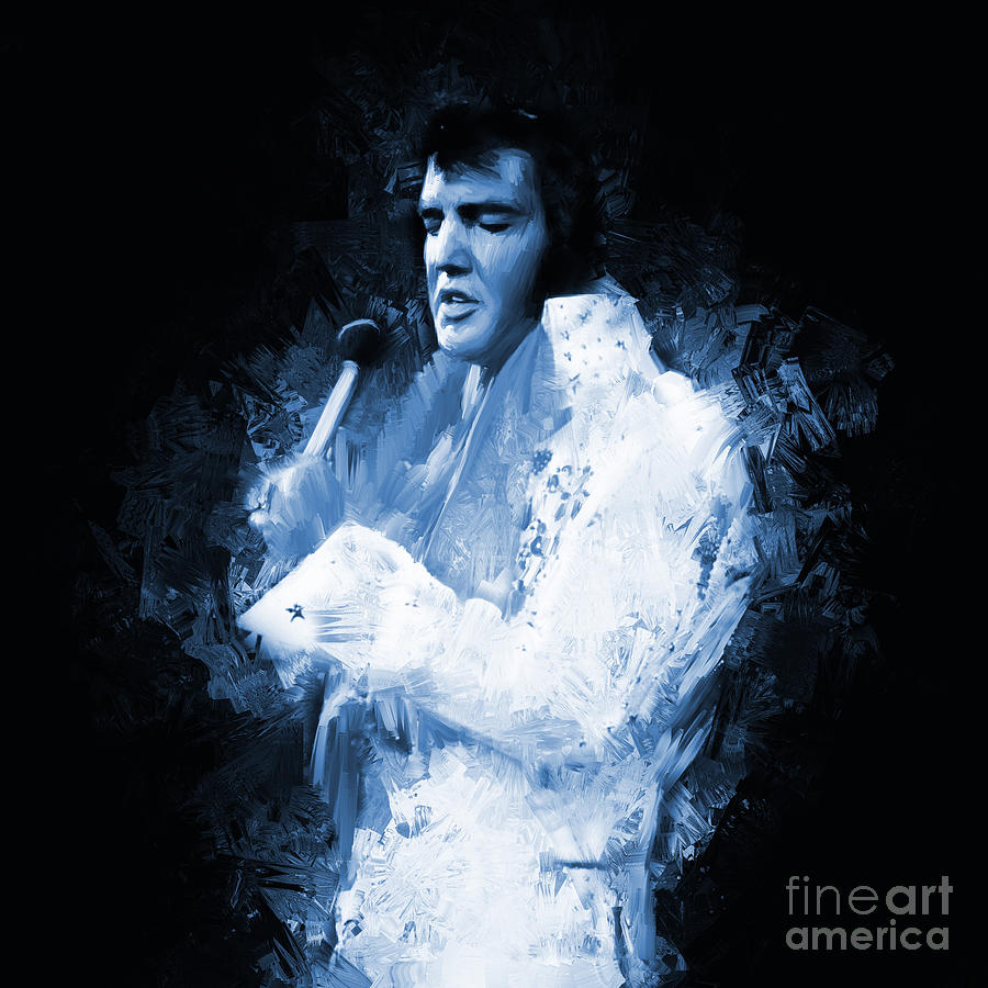 Elvis Presley Painting - Elvis Presley 01 by Gull G