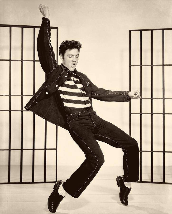 Elvis Presley Photograph - Elvis Presley in Jailhouse Rock 1957 #1 by Mountain Dreams