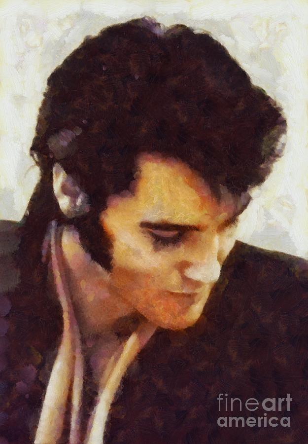 Elvis Presley, Music Legend Painting