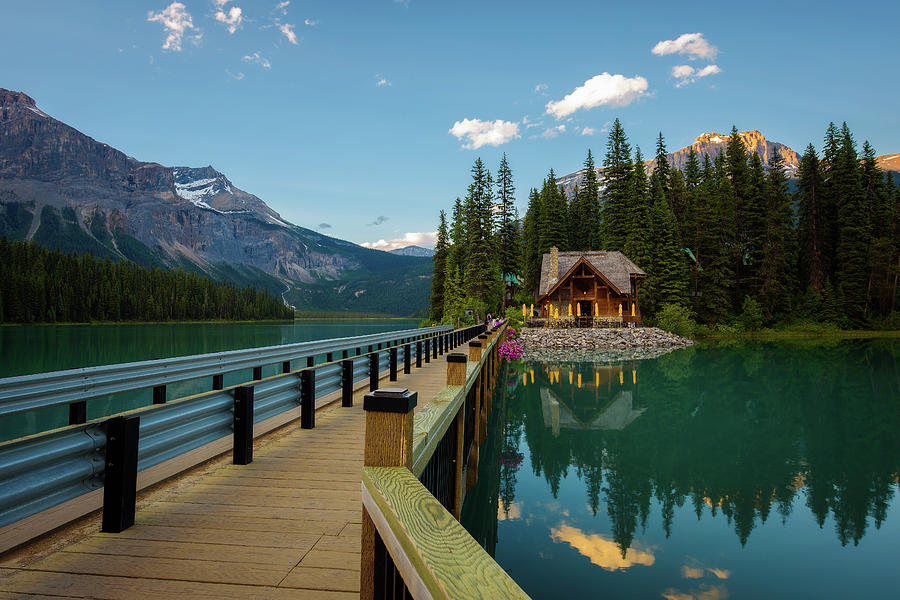 Emerald Lake Lodge In Yoho National Park, Canada #1 Photograph By 