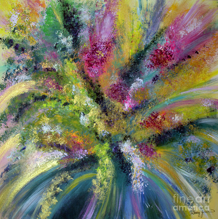 Emerge #1 Painting by Stacey Zimmerman