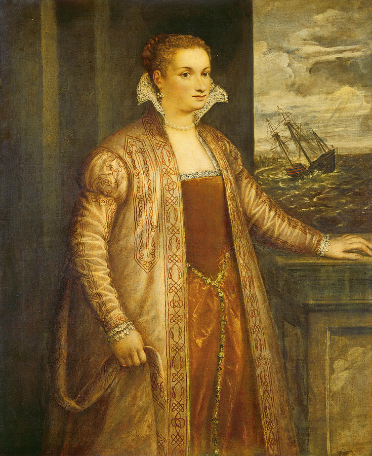 Emilia Di Spilimbergo #1 Painting by Follower Of Titian