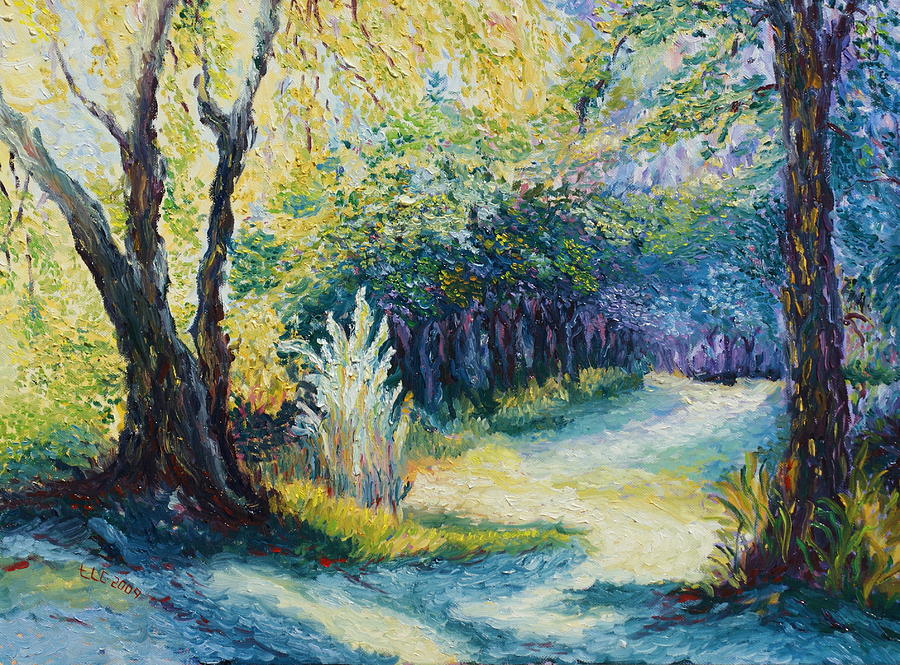 Enchanted Path Painting by Theresa Cangelosi
