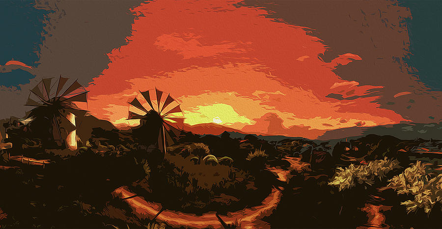 End of the Day #1 Painting by AM FineArtPrints
