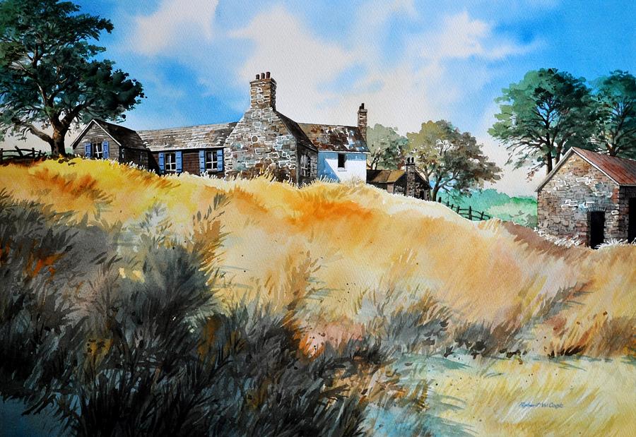 English Farmhouse #1 Painting by Robert W Cook