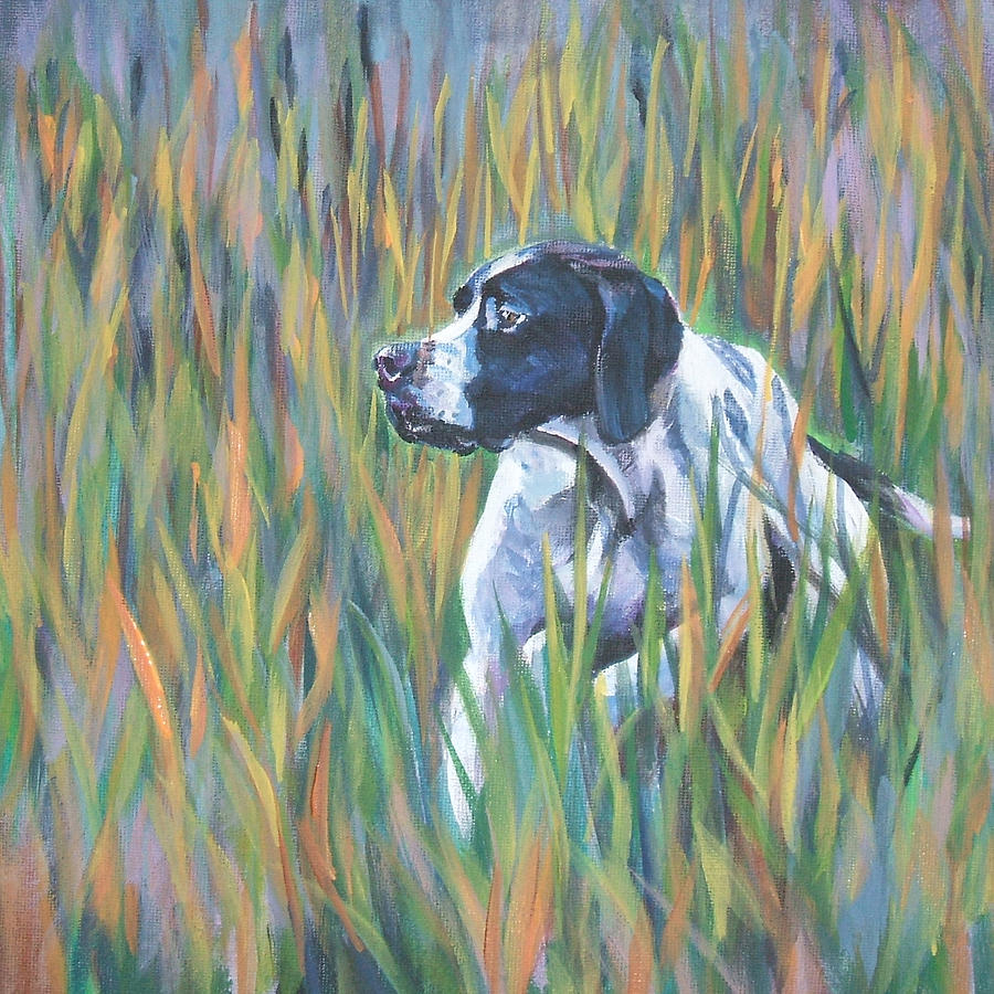 English Pointer #1 Painting by Lee Ann Shepard