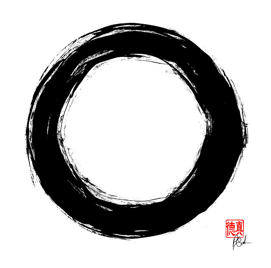 Enso / Zen Circle 12 #1 Painting by Peter Cutler