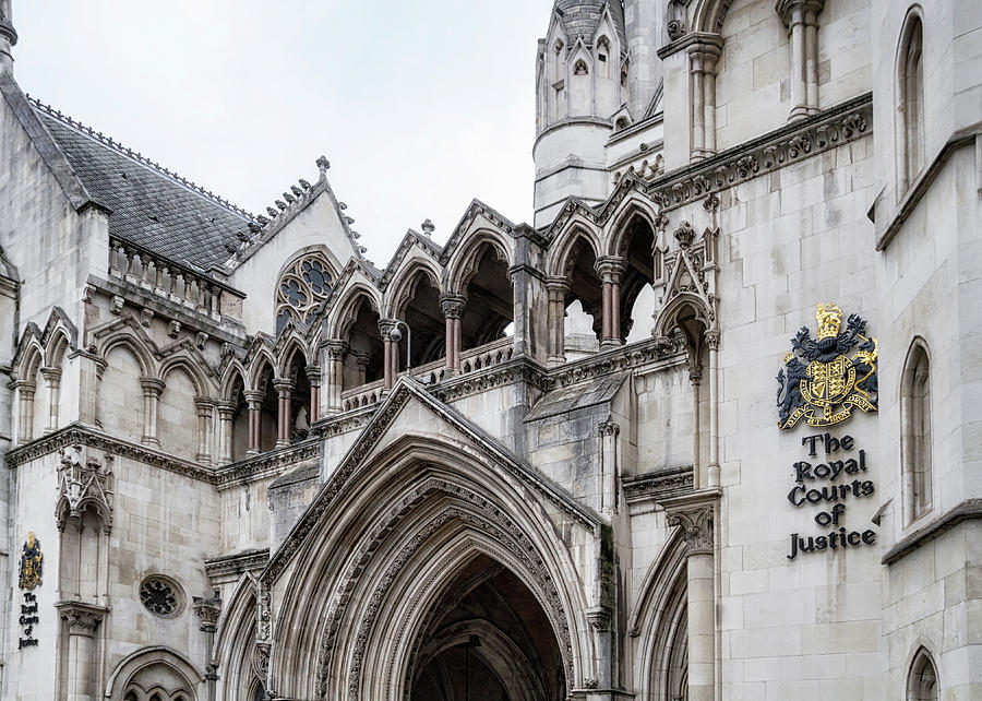 Entrance to Royal Courts of Justice London #1 Photograph by Shirley Mitchell