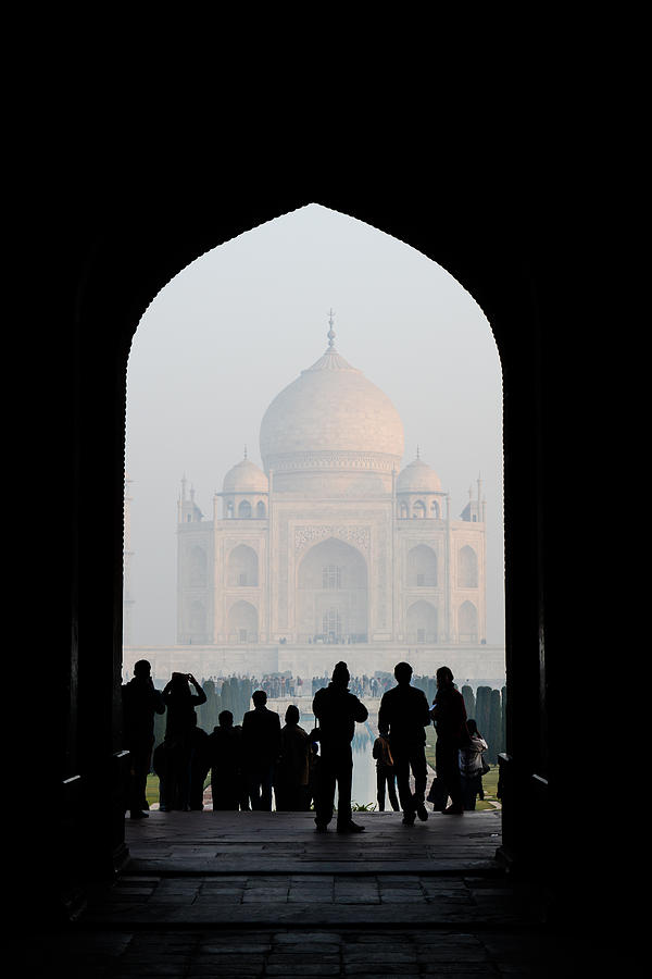 Entrance to the Taj Mahal #1 Photograph by Brandon Bourdages