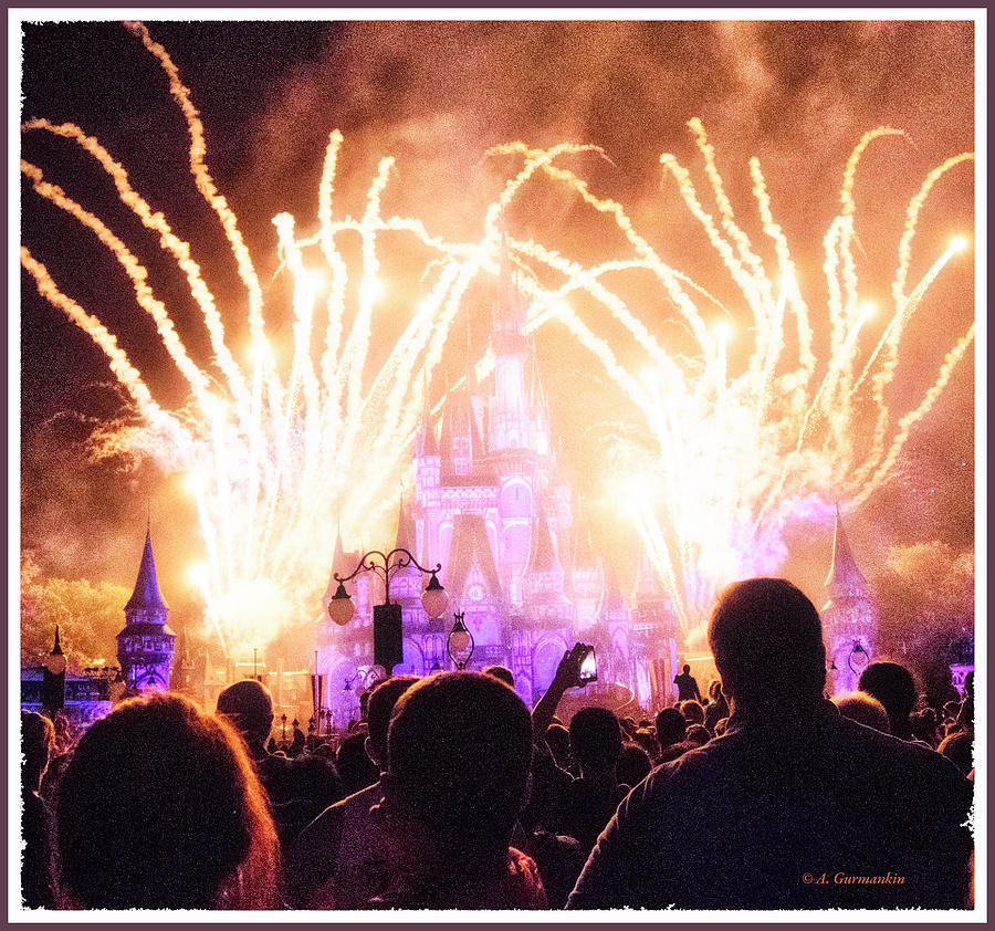 Magic Kingdom Fireworks, Walt Disney World #1 Photograph by A Macarthur Gurmankin