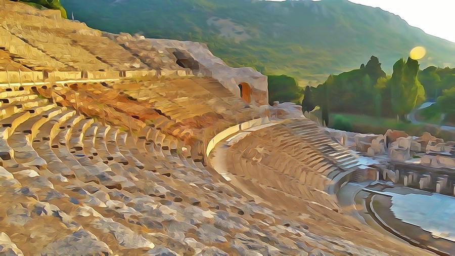Ephesus Theater #1 Photograph by Lisa Dunn