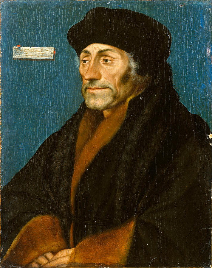 Erasmus of Rotterdam #2 Painting by Hans Holbein the Younger
